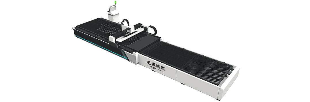 Máquina de corte láser de fibra de plataforma de intercambio Longtai